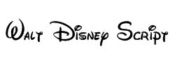 迪士尼logo字體