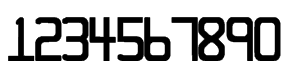 銀行卡数字字体Farrington7B